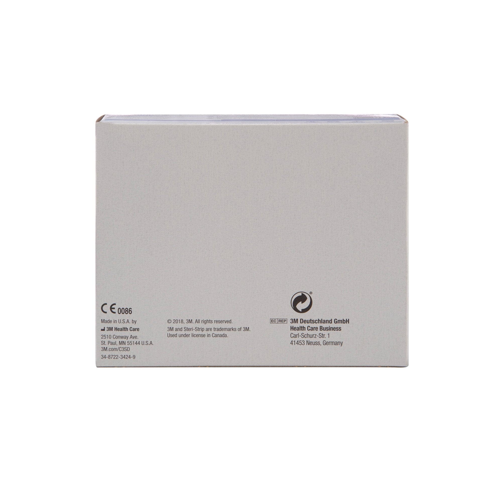 Skin Closure Strip Steri-Strip 1/2 X 4 Inch Nonwoven Material Reinforced Strip White, Packaging Type- Box