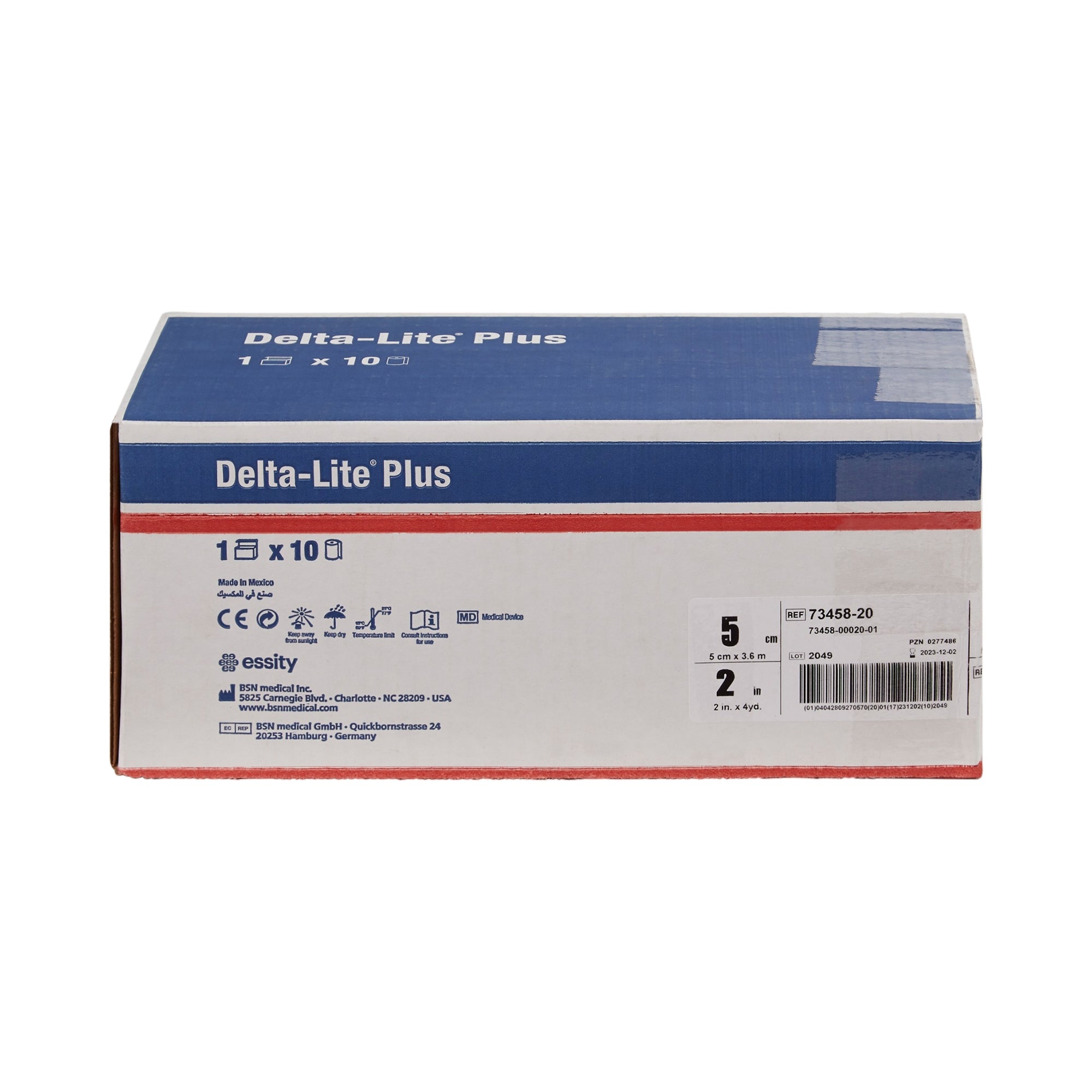 Cast Tape Delta-Lite Plus 2 Inch X 12 Foot Fiberglass / Resin Deep Blue, Packaging Type- Box