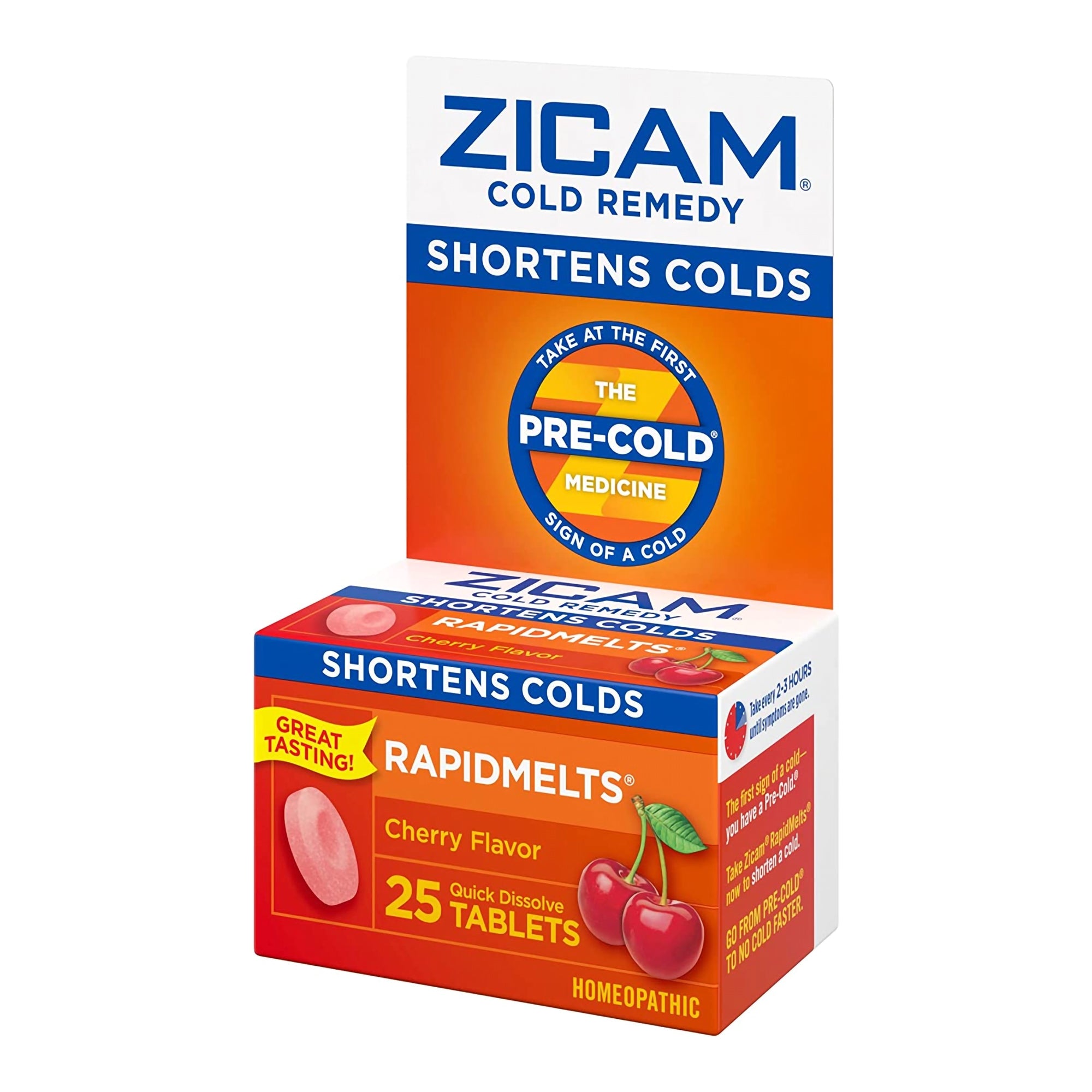 Cold and Cough Relief Zicam 2X - 1X Strength Tablet 25 per Box, Packaging Type- Box