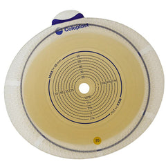 Ostomy Barrier Sensura Flex Trim to Fit, Standard Wear Double Layer Adhesive 70 mm Flange Yellow Code System 3/8 to 2-3/4 Inch Opening | 10/Box
