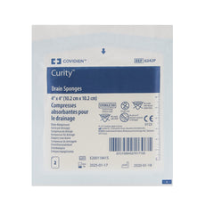 Drain Sponge Curity Nonwoven 4 X 4 Inch Sterile, Packaging Type- Case