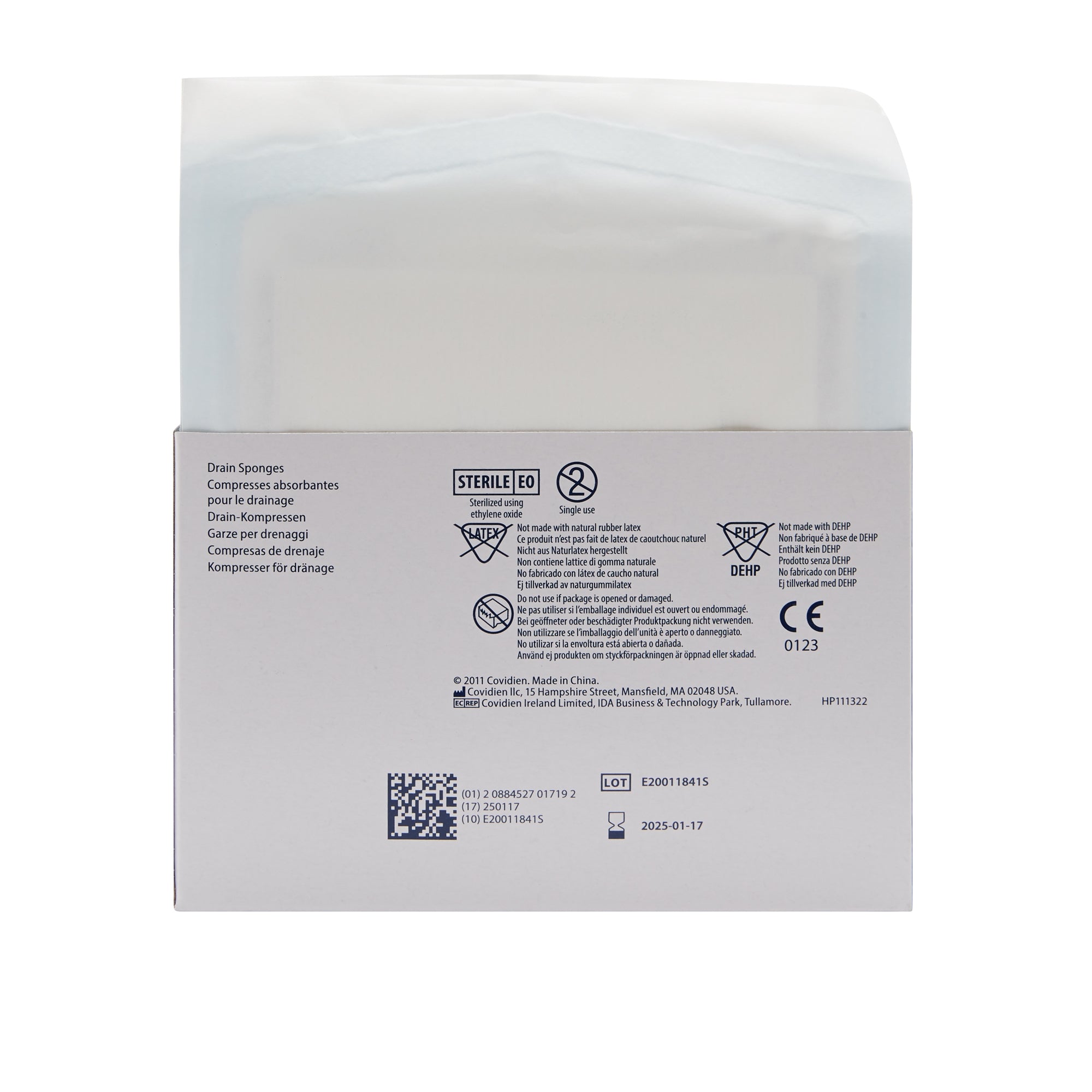 Drain Sponge Curity Nonwoven 4 X 4 Inch Sterile, Packaging Type- Case