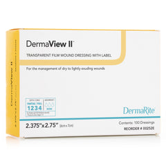 Transparent Film Dressing DermaView II 2-3/7 X 2-3/4 Inch Frame Style Delivery Rectangle Sterile, Packaging Type- Box