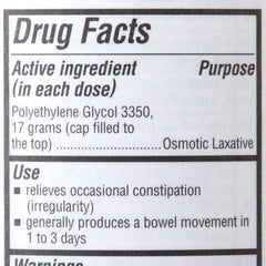 Laxative Geri-Care Powder 8.3 oz. Polyethylene Glycol 3350, Packaging Type- Case
