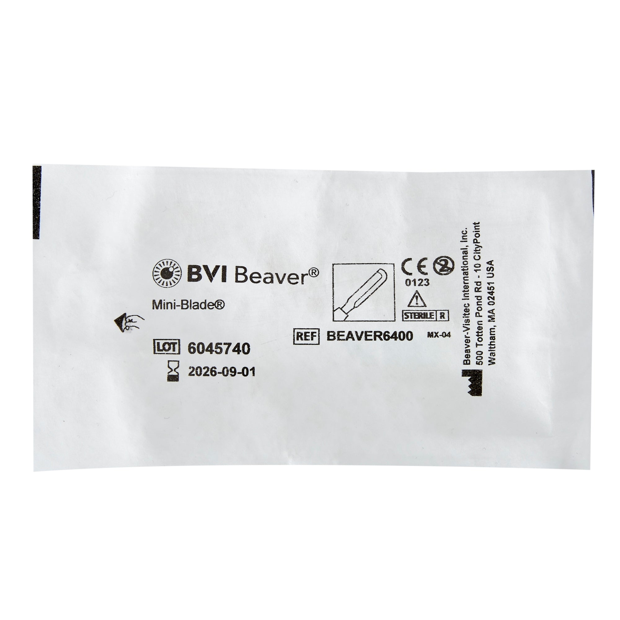 Surgical Blade Beaver 6400 Mini-Blade Stainless Steel No. 6400 Sterile, Packaging Type- Box