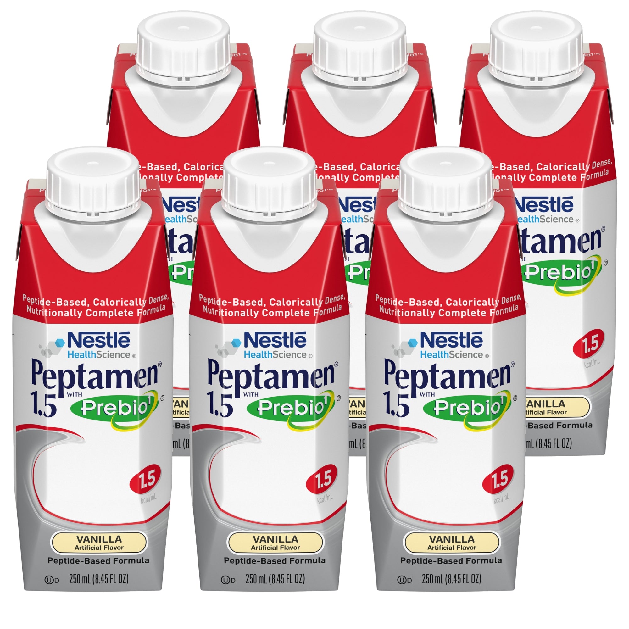 Oral Supplement Peptamen 1.5 with Prebio 1 Vanilla Flavor Liquid 250 mL Carton | (24/Case)