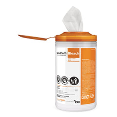 Sani-Cloth Bleach Surface Disinfectant Cleaner Premoistened Germicidal Manual Pull Wipe 65 Count Canister Chlorine Scent NonSterile | 6NC/Case
