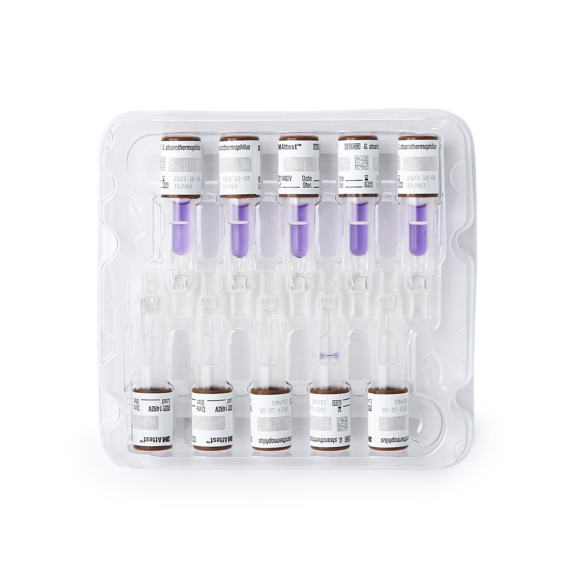Attest Super Rapid Readout Sterilization Biological Indicator Vial Steam, Packaging Type- Box