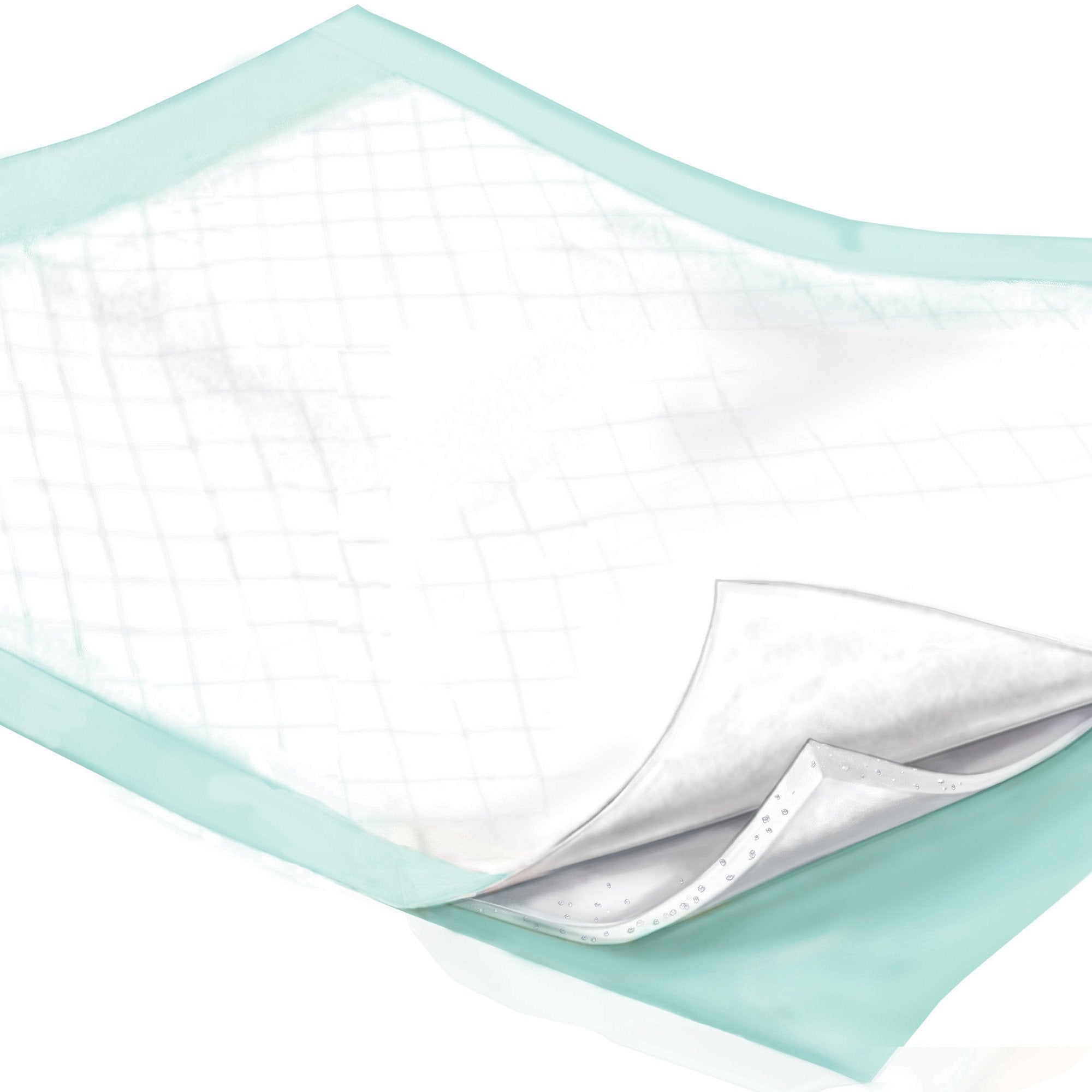 Disposable Underpad Wings Plus 36 X 36 Inch Fluff / Polymer Heavy Absorbency | 4BG/Case