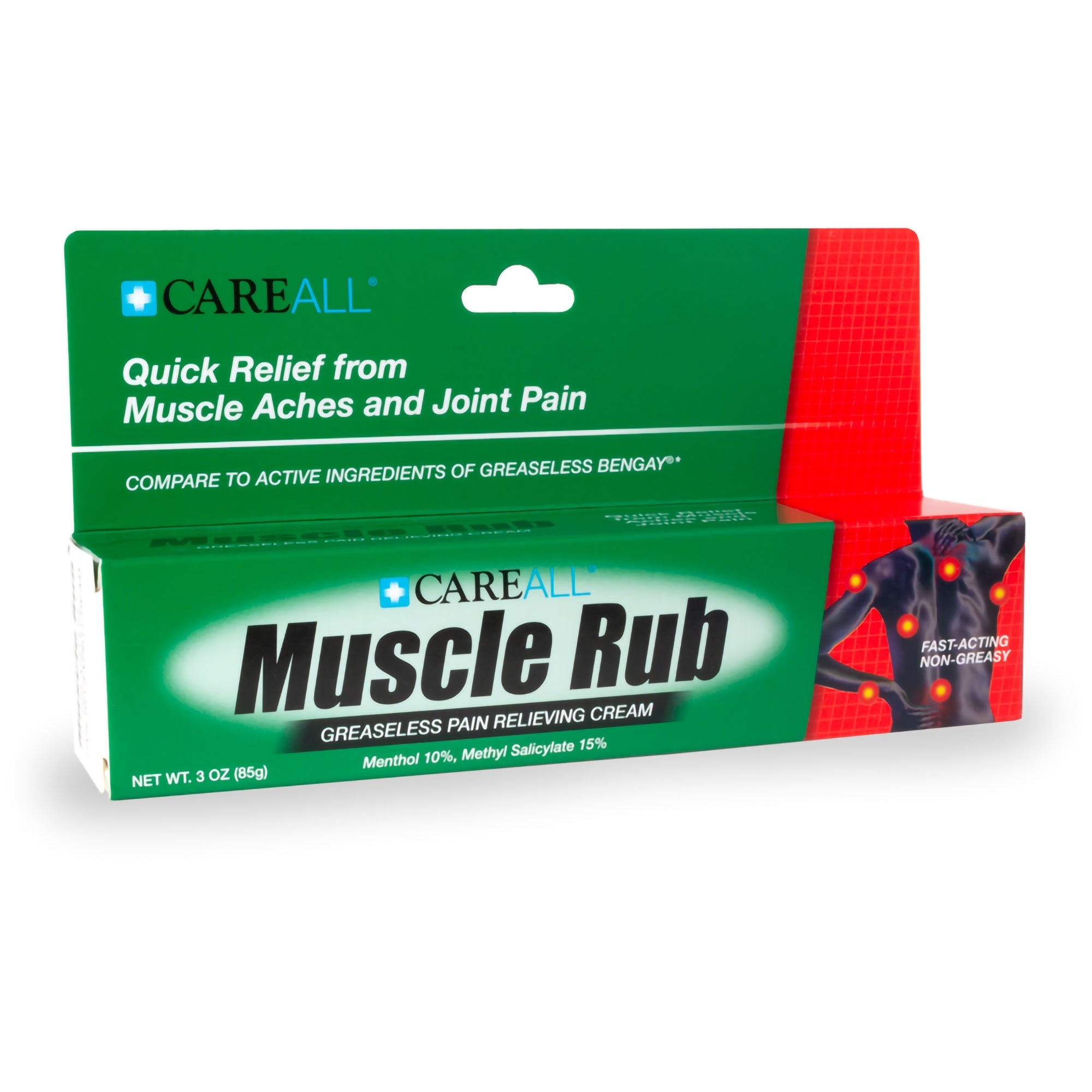 Topical Pain Relief CareAll 10% - 15% Strength Menthol / Methyl Salicylate Ointment 3 oz., Packaging Type- Case