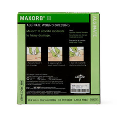 Alginate Dressing Maxorb II 4 X 4 Inch Square, Packaging Type- Box