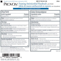 Antimicrobial Soap PROVON Foaming 1,200 mL Dispenser Refill Bottle Floral Scent, Packaging Type- Case