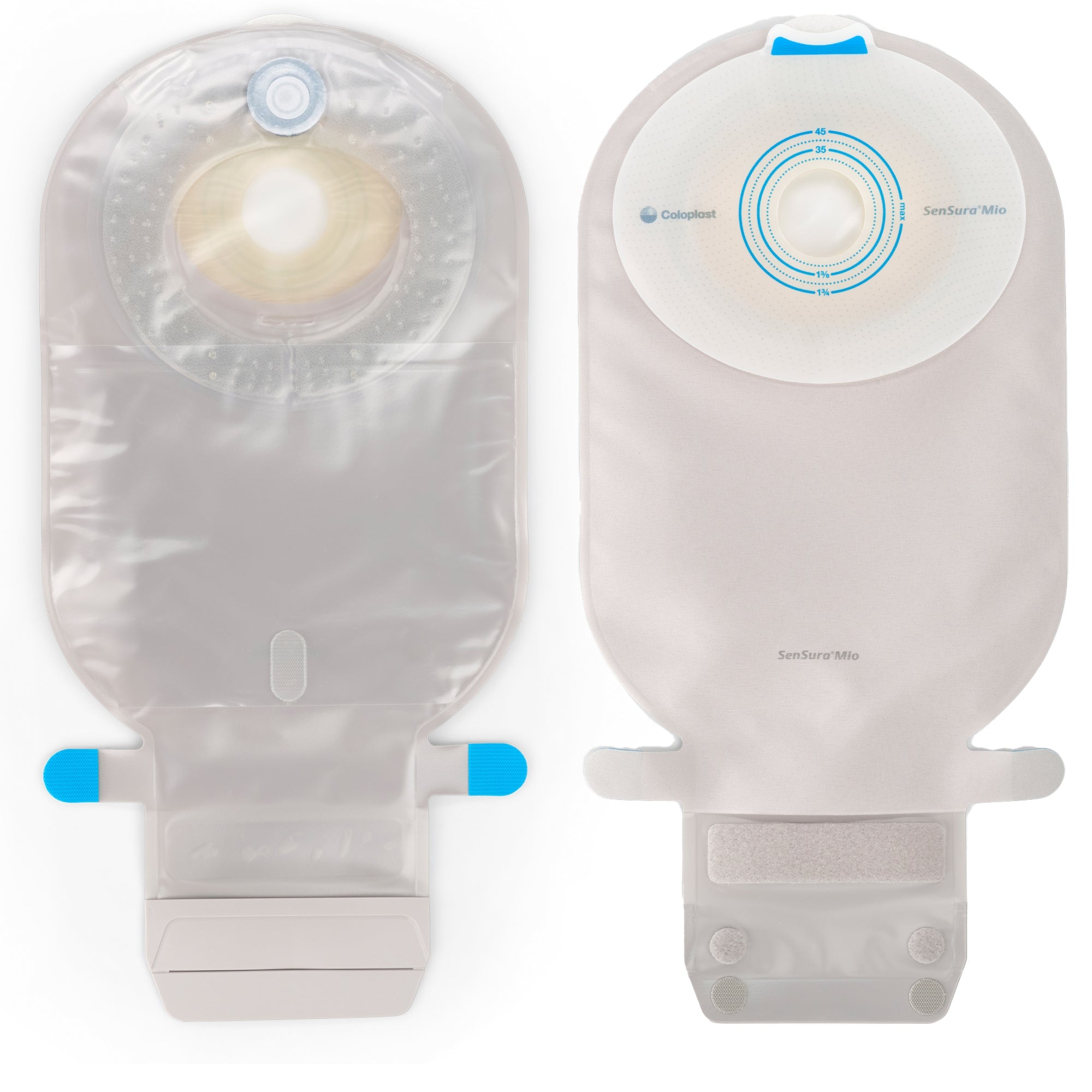 Ostomy Pouch SenSura Mio One-Piece System 11 Inch Length, Maxi Flat, Pre-Cut 1 Inch Stoma Drainable | 10/Box