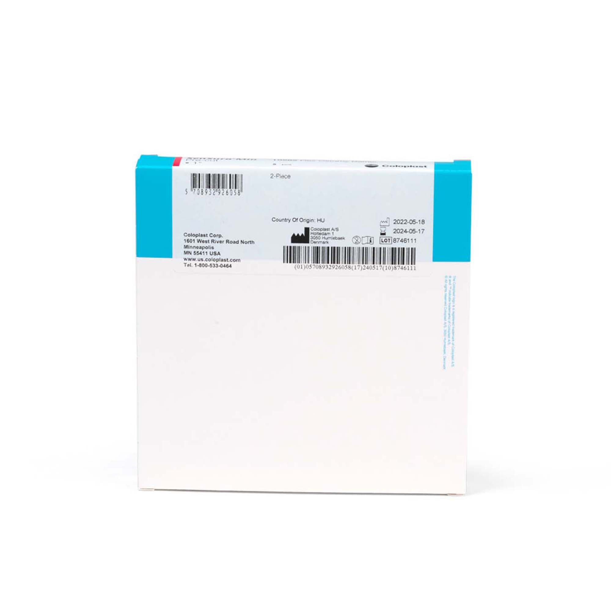 Ostomy Barrier SenSura Mio Flex Precut, Extended Wear Elastic Adhesive 50 mm Flange Red Code System 1 Inch Opening | 5/Box