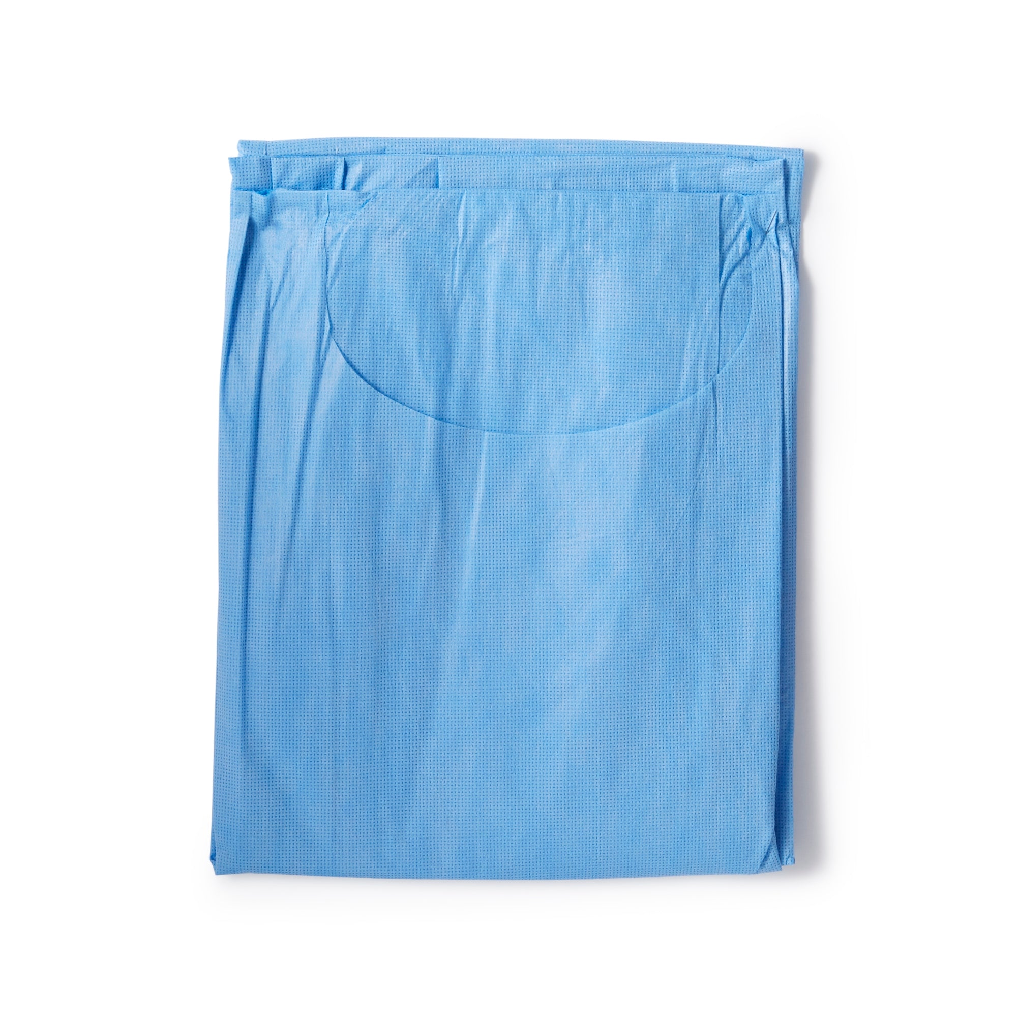 Patient Exam Gown Halyard One Size Fits Most Blue Disposable, Packaging Type- Box