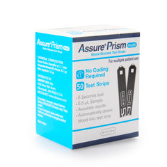 Blood Glucose Test Strips Assure 50 Strips per Pack, Packaging Type- Case