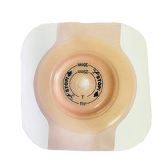Ostomy Barrier New Image CeraPlus Trim to Fit, Extended Wear Adhesive Tape Borders 44 mm Flange Green Code System Up to 1 Inch Opening | 5/Box