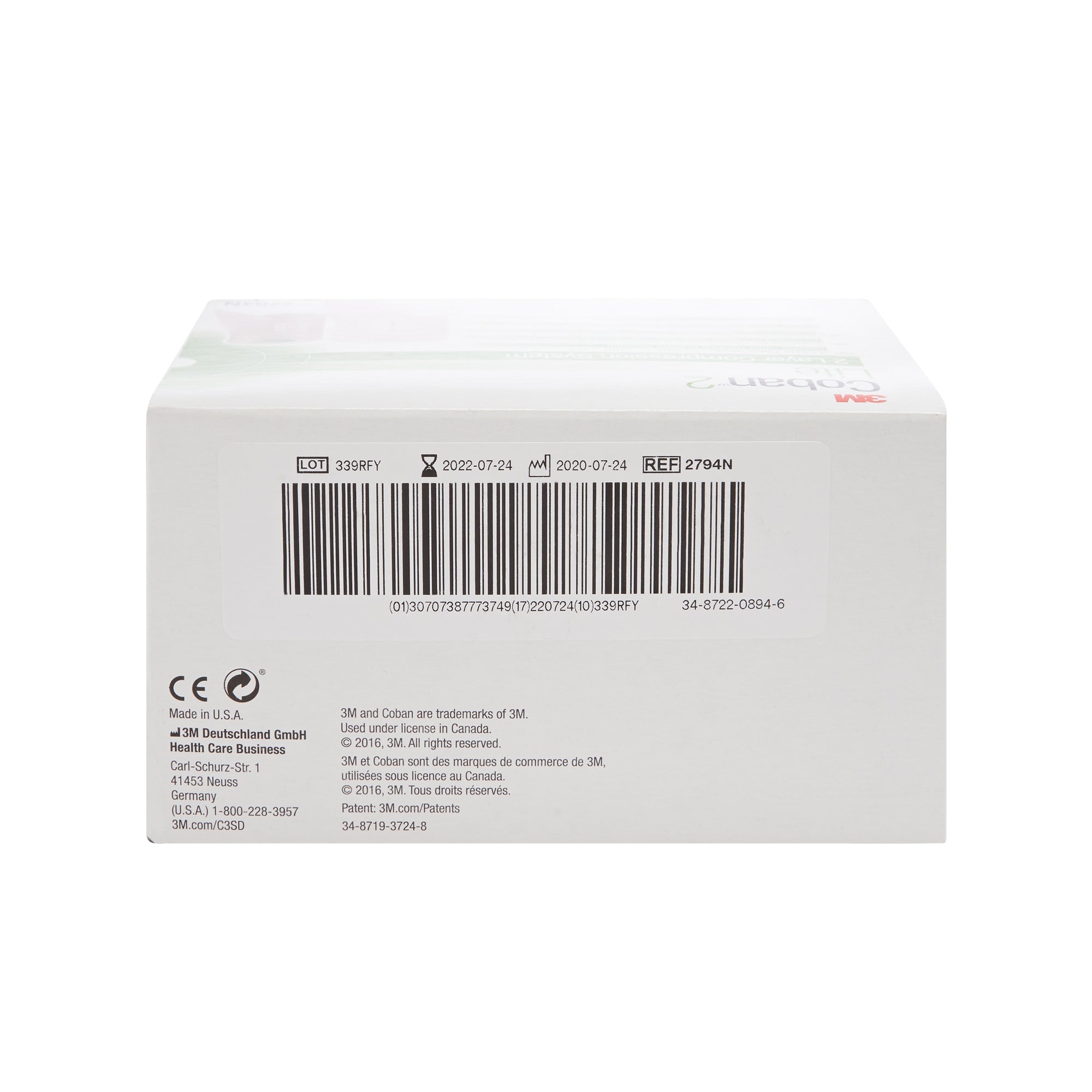3M Coban 2 Lite 2-Layer Compression Bandage System – 4" Wide, 25–30 mmHg (Tan/White) | HCPCS A6454