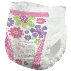Female Toddler Training Pants Comfees Pull On with Tear Away Seams Size 2T to 3T Disposable Moderate Absorbency | 6BG/Case