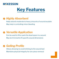 mckesson alginate dressing 2 x 2 inch mckesson alginate dressing mk883263bx