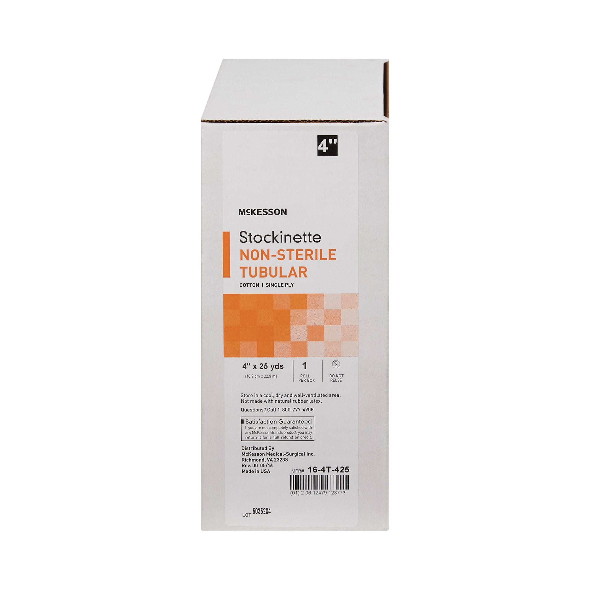 mckesson beige cotton tubular stockinette 4 inch x 25 yard mckesson stockinette mk457631ea