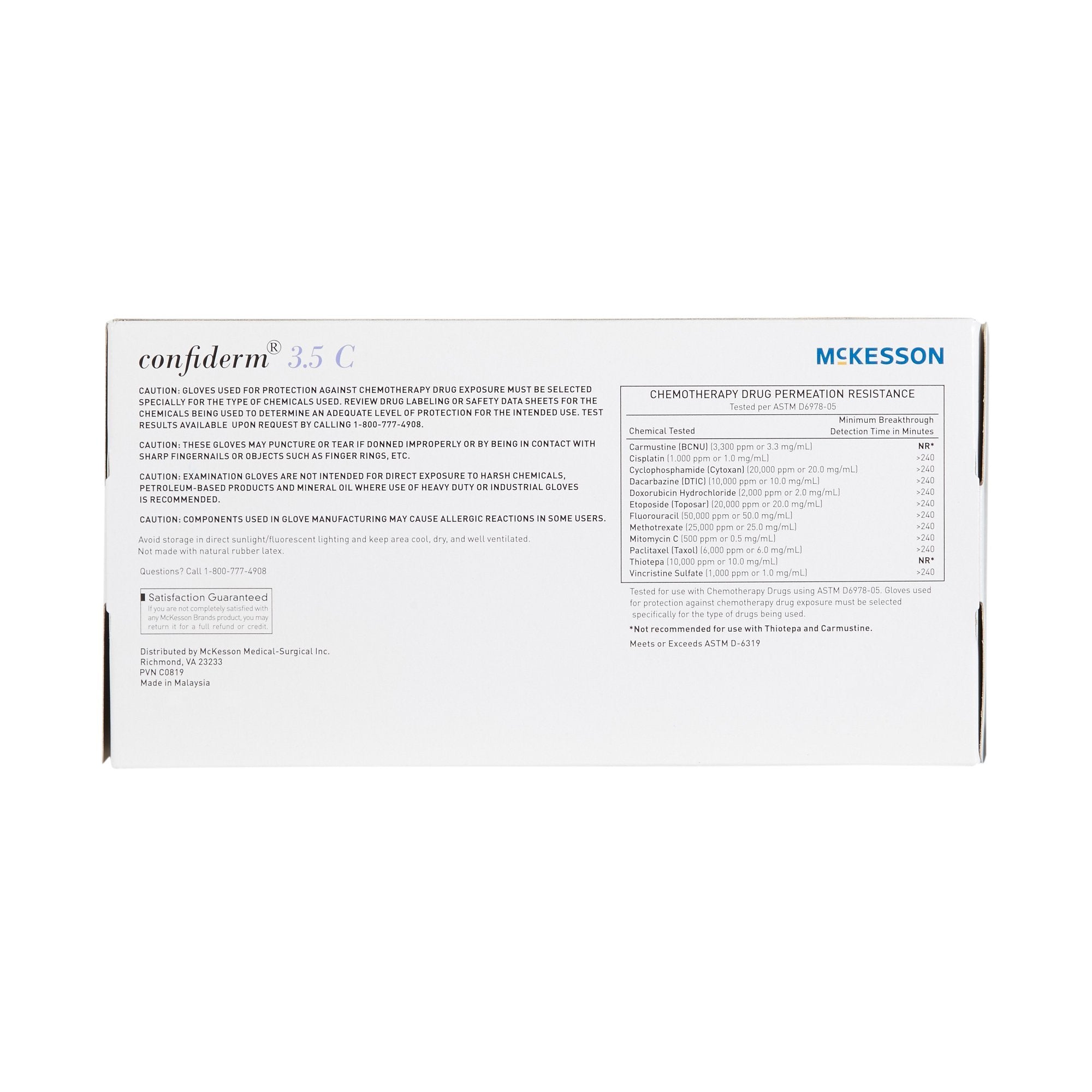 mckesson confiderm 3 5c nitrile exam glove large blue mckesson confiderm 3 5c exam glove mk765876bx