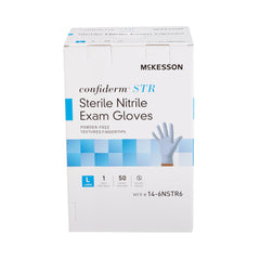 mckesson confiderm str nitrile exam glove large blue mckesson confiderm str exam glove mk1065407bx