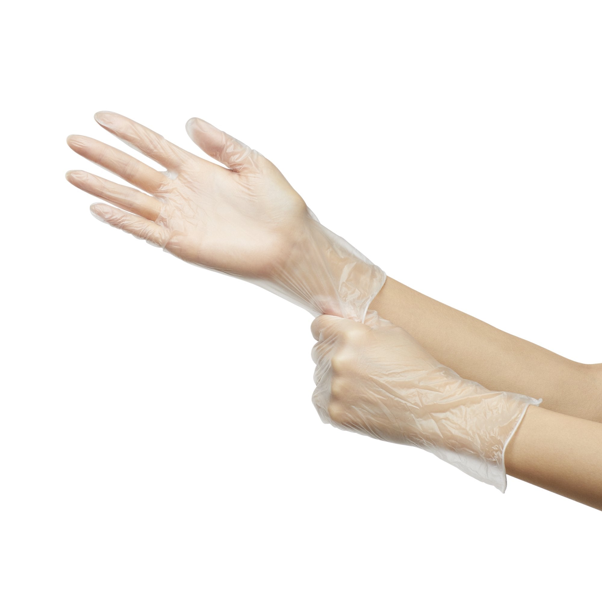 mckesson confiderm vinyl exam glove small clear mckesson confiderm exam glove mk871022bx