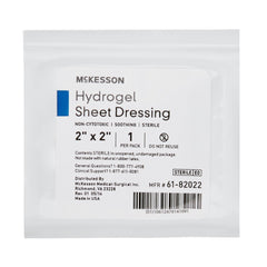 mckesson hydrogel dressing 2 x 2 inch mckesson hydrogel wound dressing mk494192bx