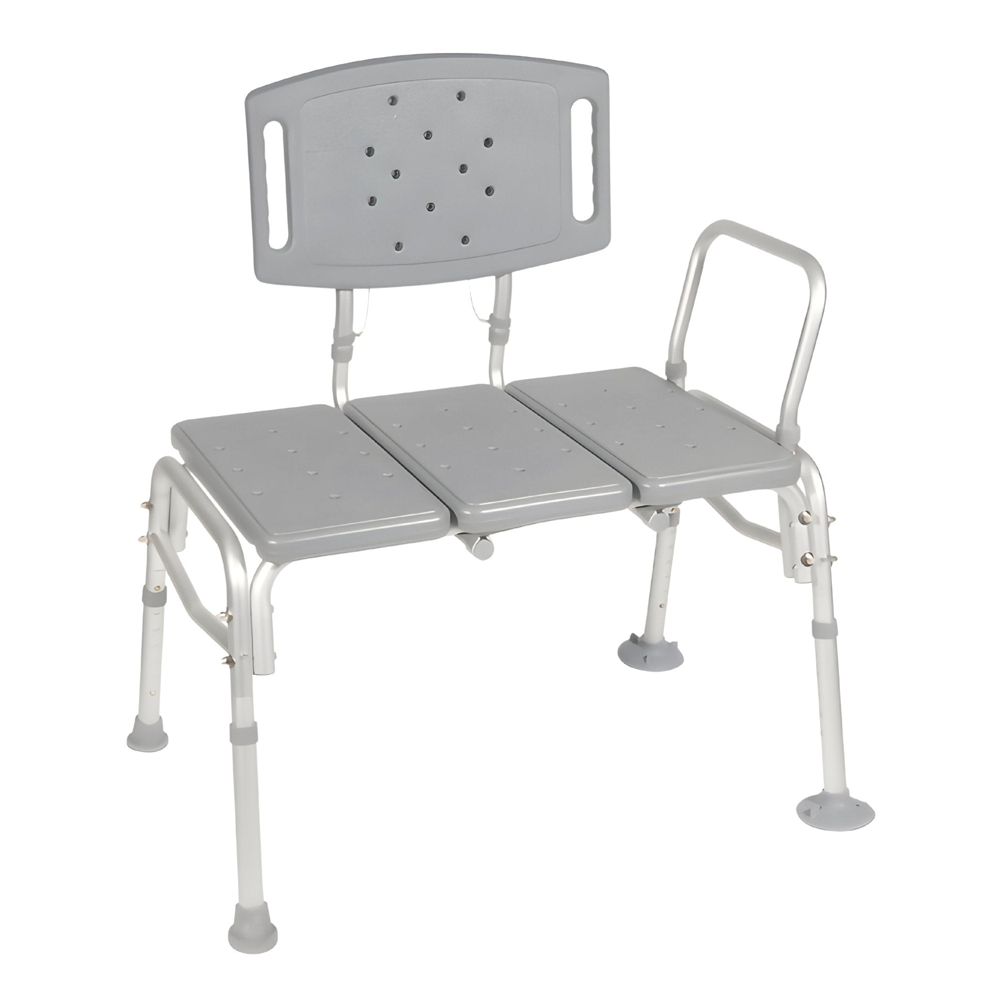 McKesson Knocked Down Bariatric Bath Transfer Bench Arm Rail 18 1/4 to 23 1/4 Inch Seat Height 500 lbs. Weight Capacity