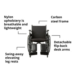 Lightweight medical wheelchair designed for daily mobility support