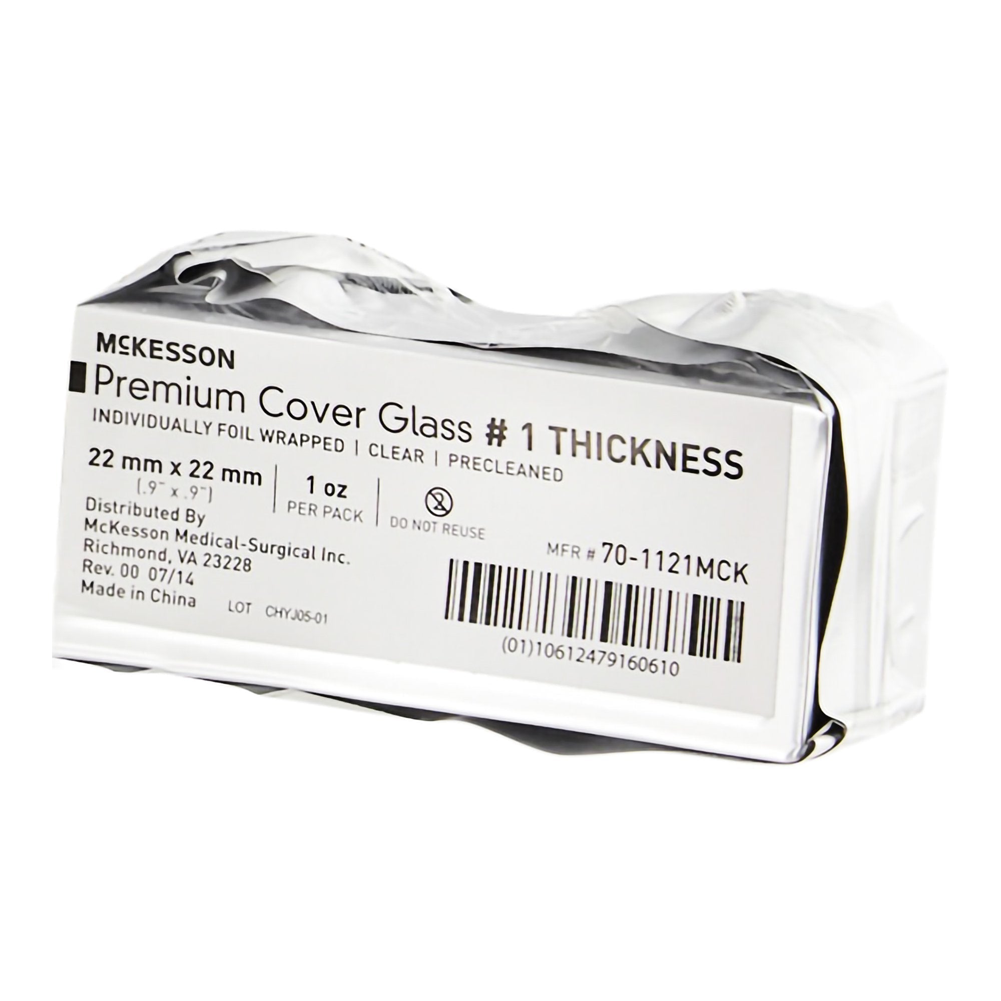 mckesson no 1 thickness cover glass 22 x 22 mm mckesson cover glass mk938364bx