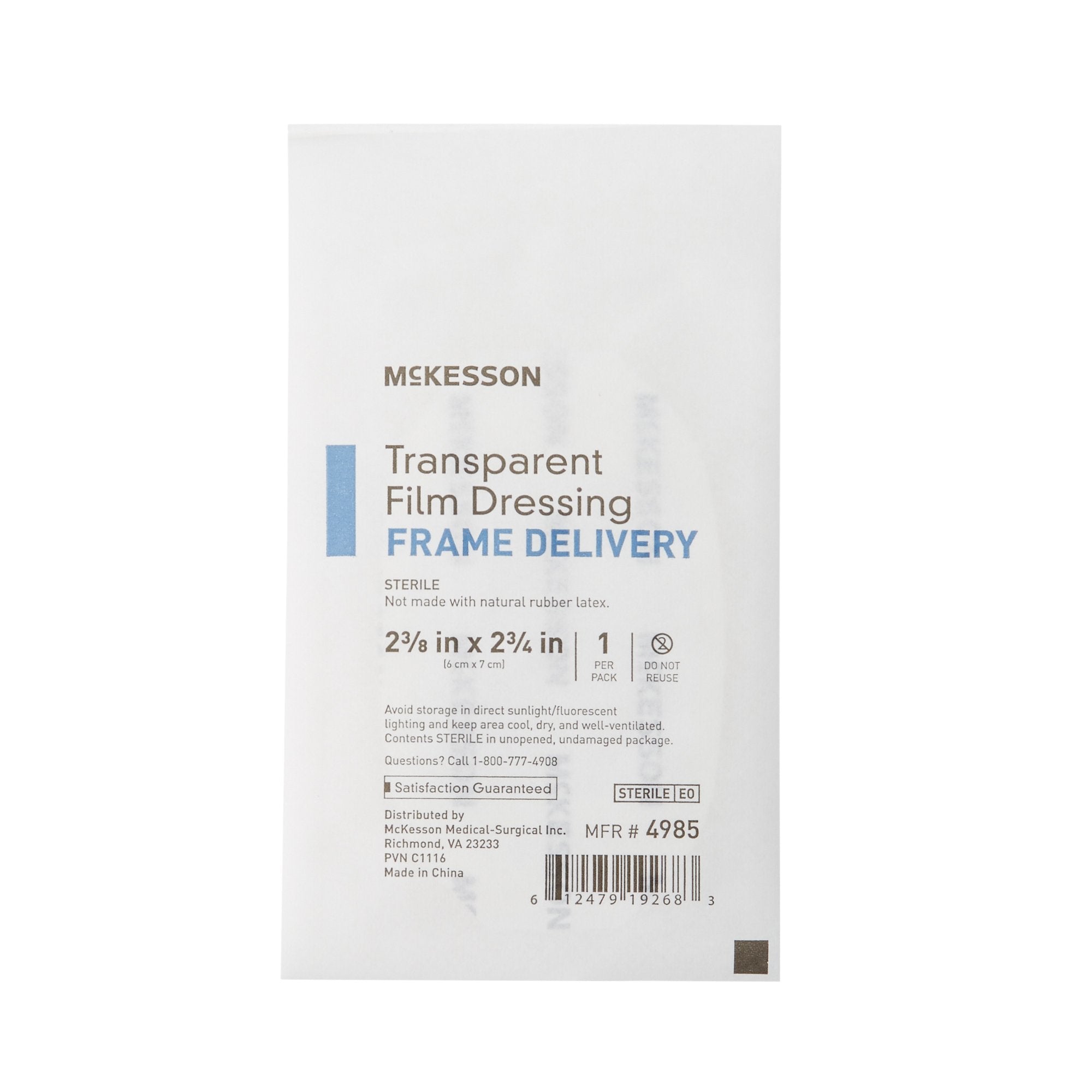 mckesson octagonal sterile dressing with frame style delivery 2 3 8 x 2 3 4 inch transparent mckesson transparent film dressing mk886408bx