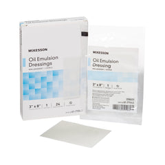 Oil Emulsion Impregnated Dressing McKesson Rectangle 3 X 8 Inch Sterile