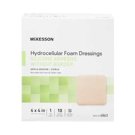 mckesson silicone gel adhesive without border silicone foam dressing 4 x 4 inch mckesson foam dressing mk1083086bx
