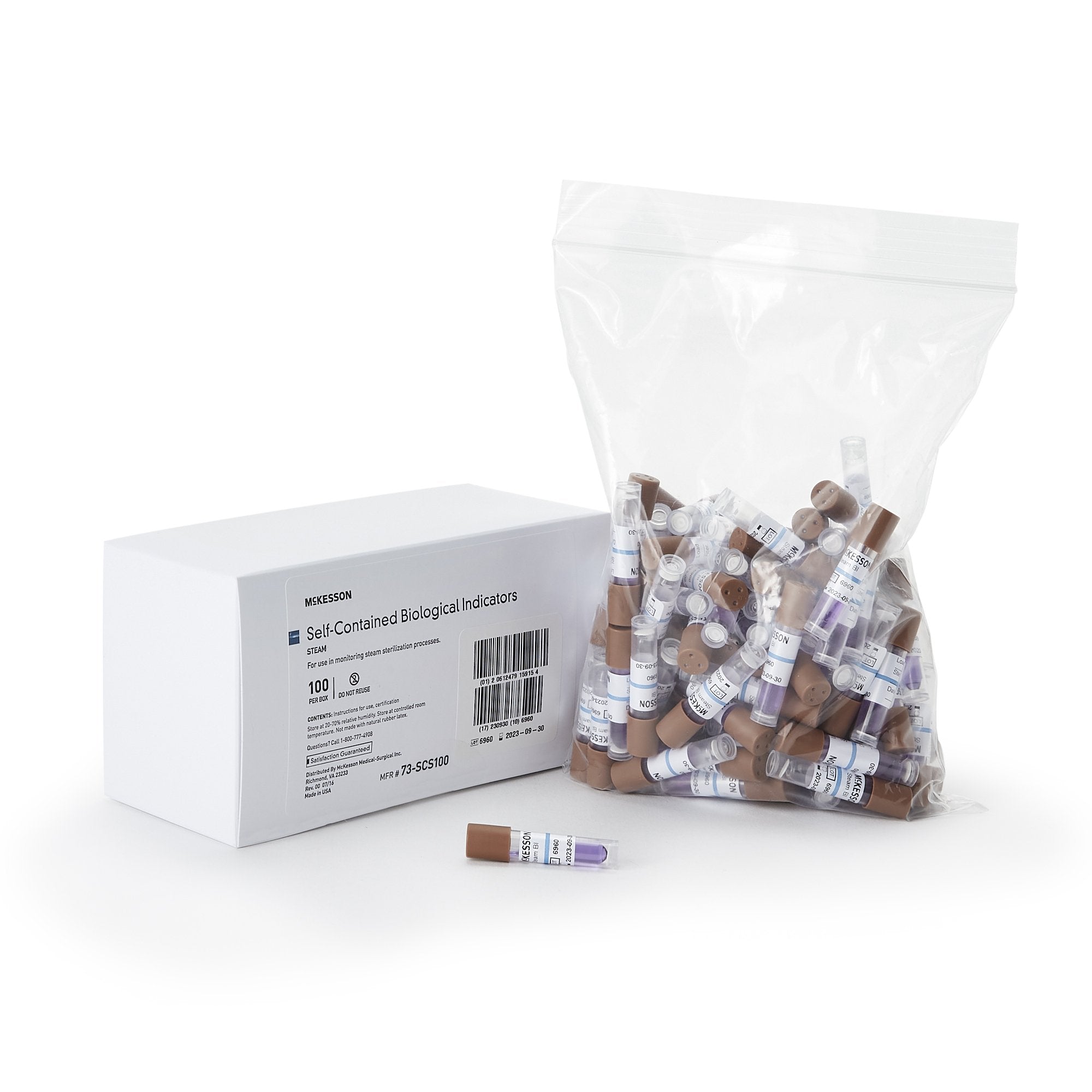 McKesson Sterilization Biological Indicator Vial Steam