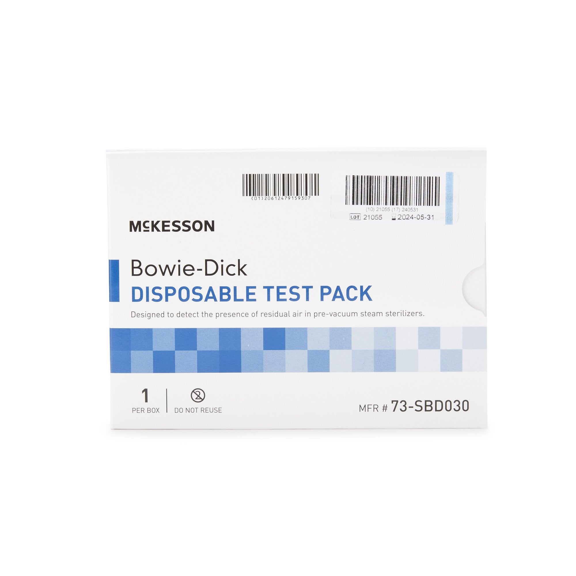 mckesson sterilization bowie dick test pack steam packaging type each