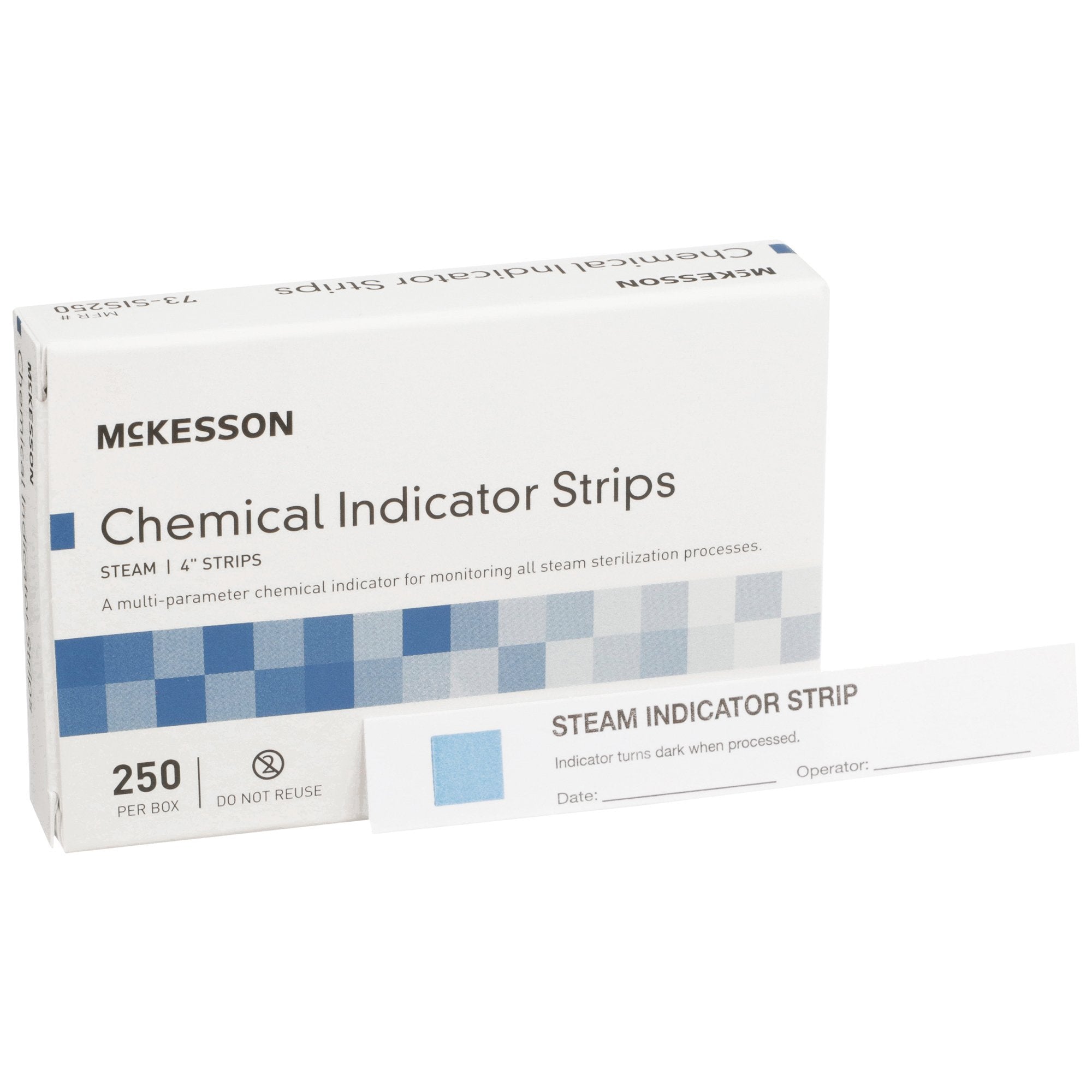 McKesson Sterilization Chemical Indicator Strip Steam 4 Inch Length