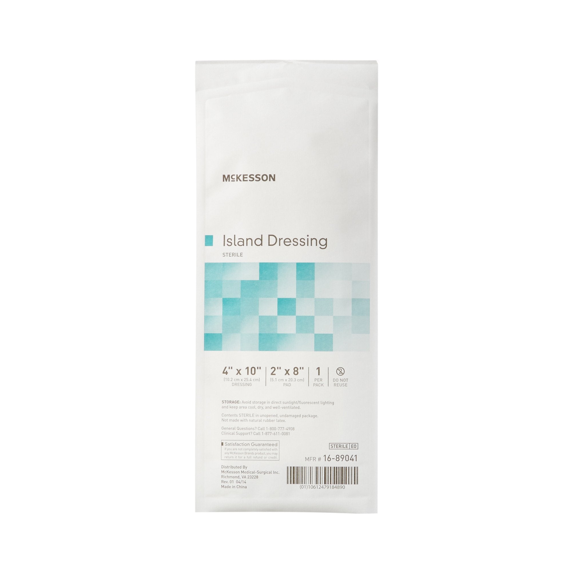 mckesson white adhesive dressing 4 x 10 inch mckesson island dressing mk488925bx