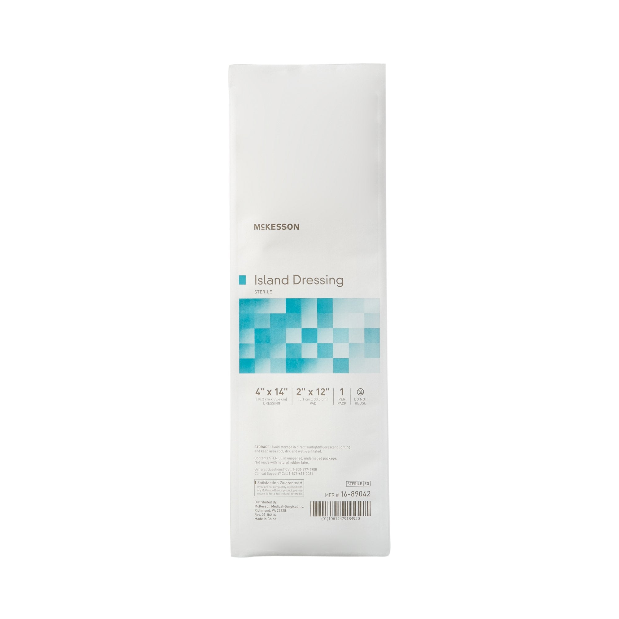 mckesson white adhesive dressing 4 x 14 inch mckesson island dressing mk488927bx