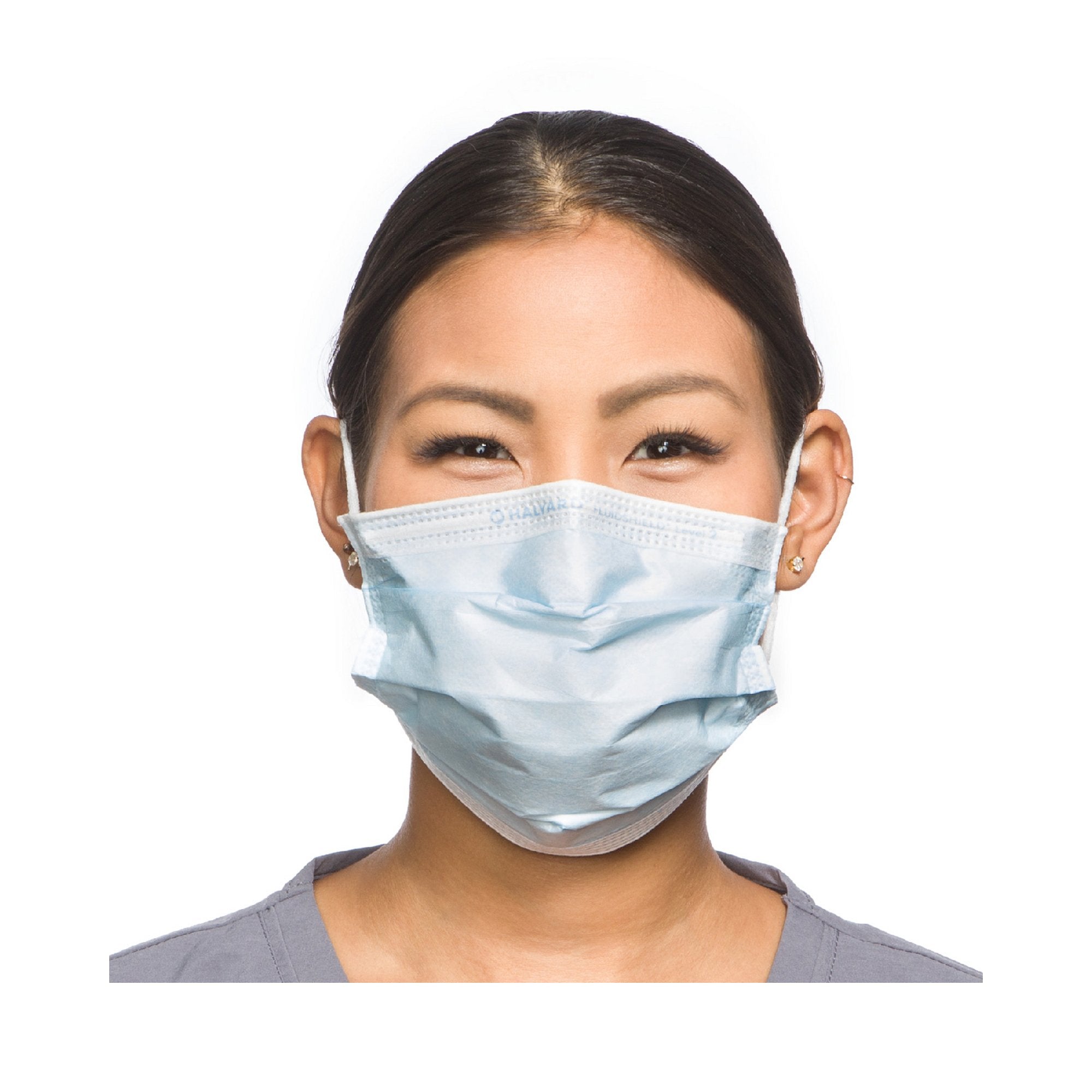 Procedure Mask FluidShield ASTM Level 2 Earloops One Size Fits Most, Packaging Type- Box