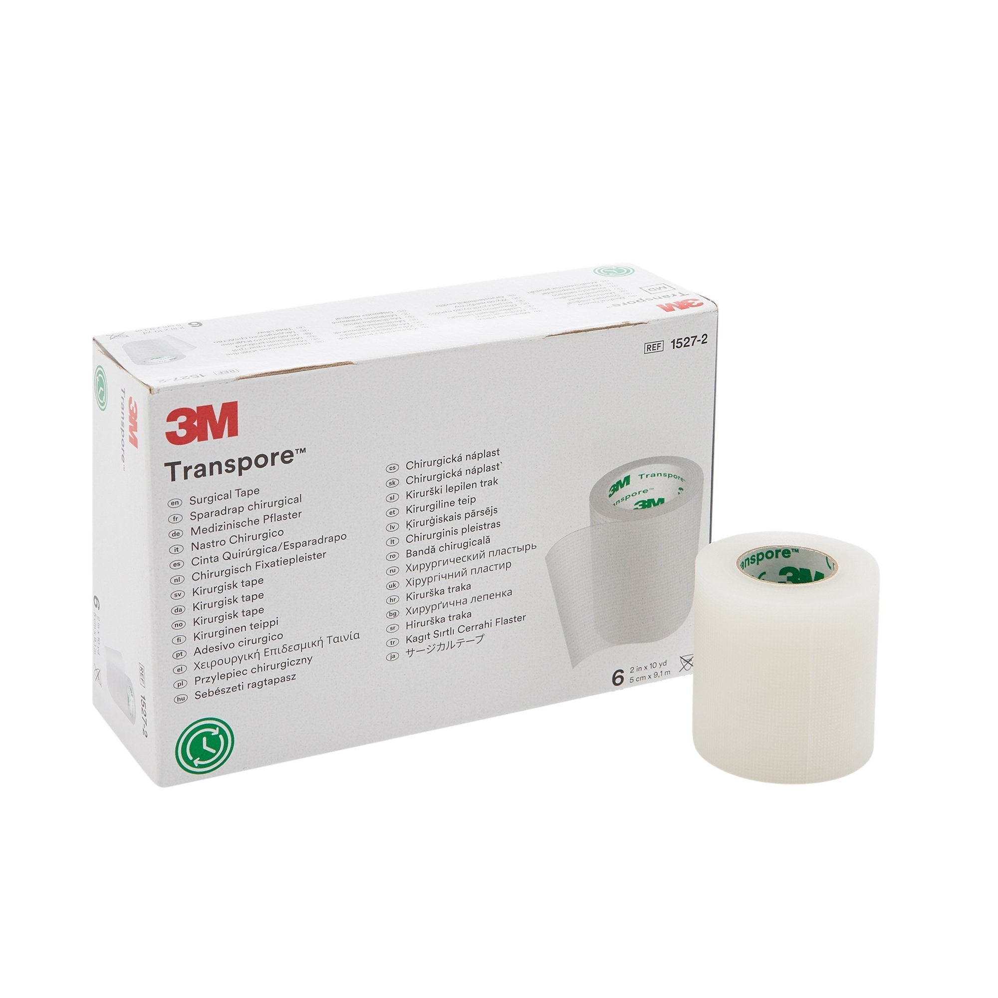 Medical Tape 3M Transpore Transparent 2 Inch X 10 Yard Plastic NonSterile