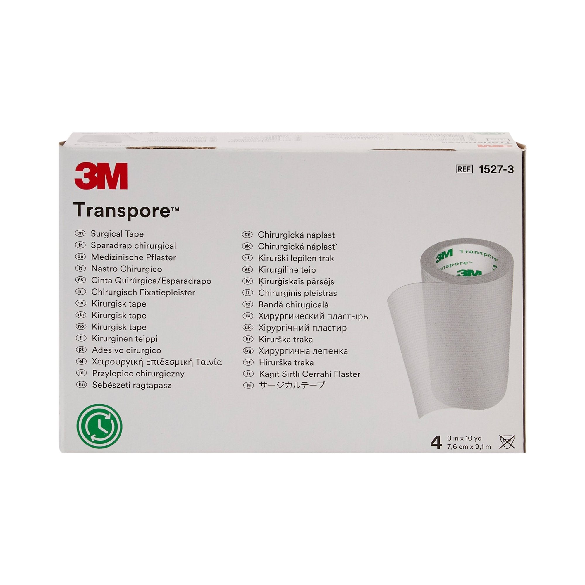 Medical Tape 3M Transpore Transparent 3 Inch X 10 Yard Plastic NonSterile | 4RL/Box