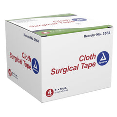 medical tape dynarex white 3 inch x 10 yard cloth nonsterile packaging type box