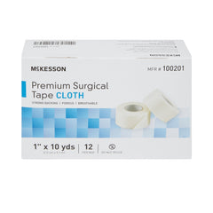 medical tape mckesson white 1 inch x 10 yard silk like cloth nonsterile packaging type box