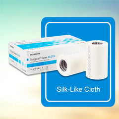 medical tape mckesson white 3 inch x 10 yard silk like cloth nonsterile packaging type box