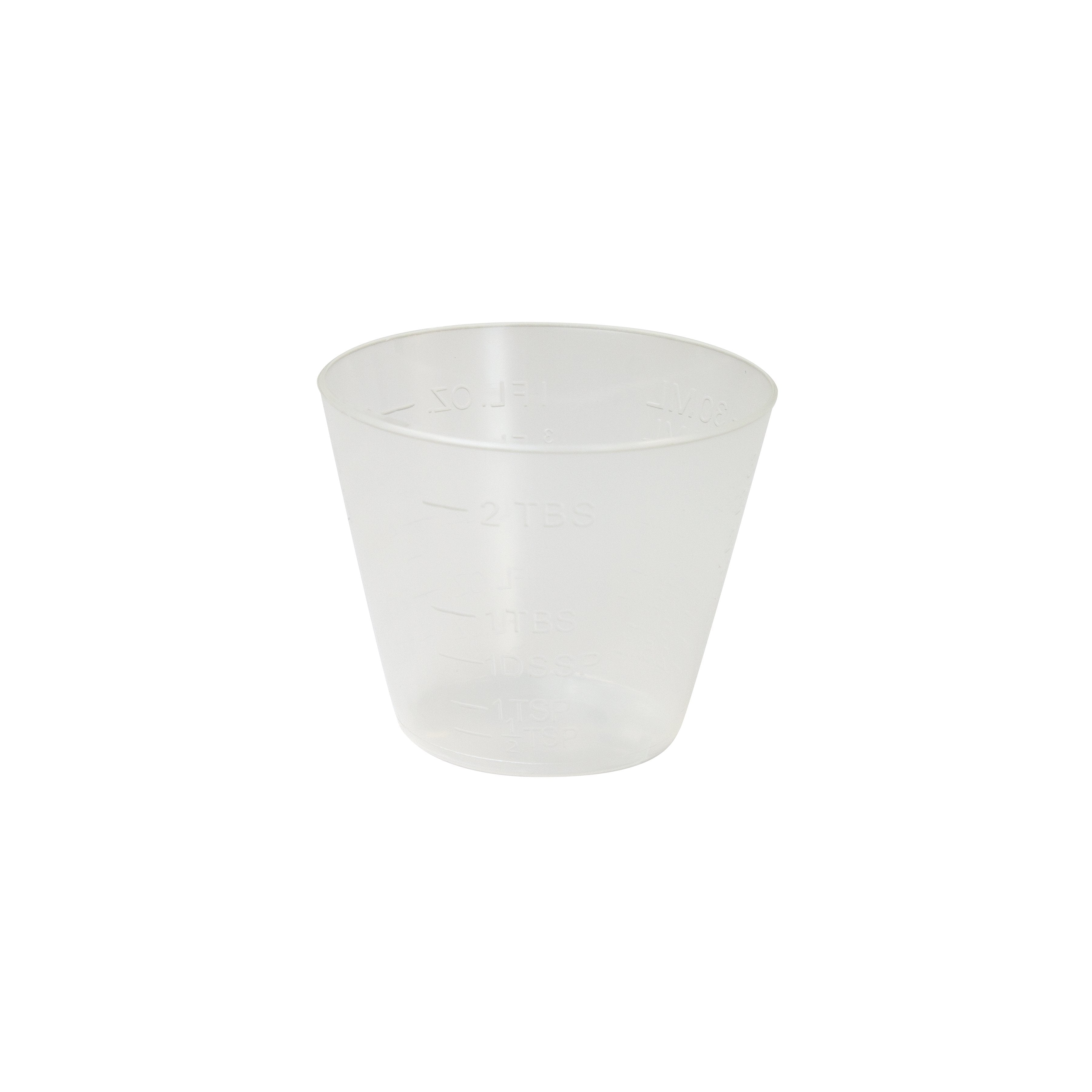 Medicine Cup Dynarex 1 oz. Clear Plastic Disposable NonSterile