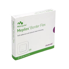 mepilex border flex adhesive with border foam dressing 4 x 4 inch mepilex border flex foam dressing mk1114380bx