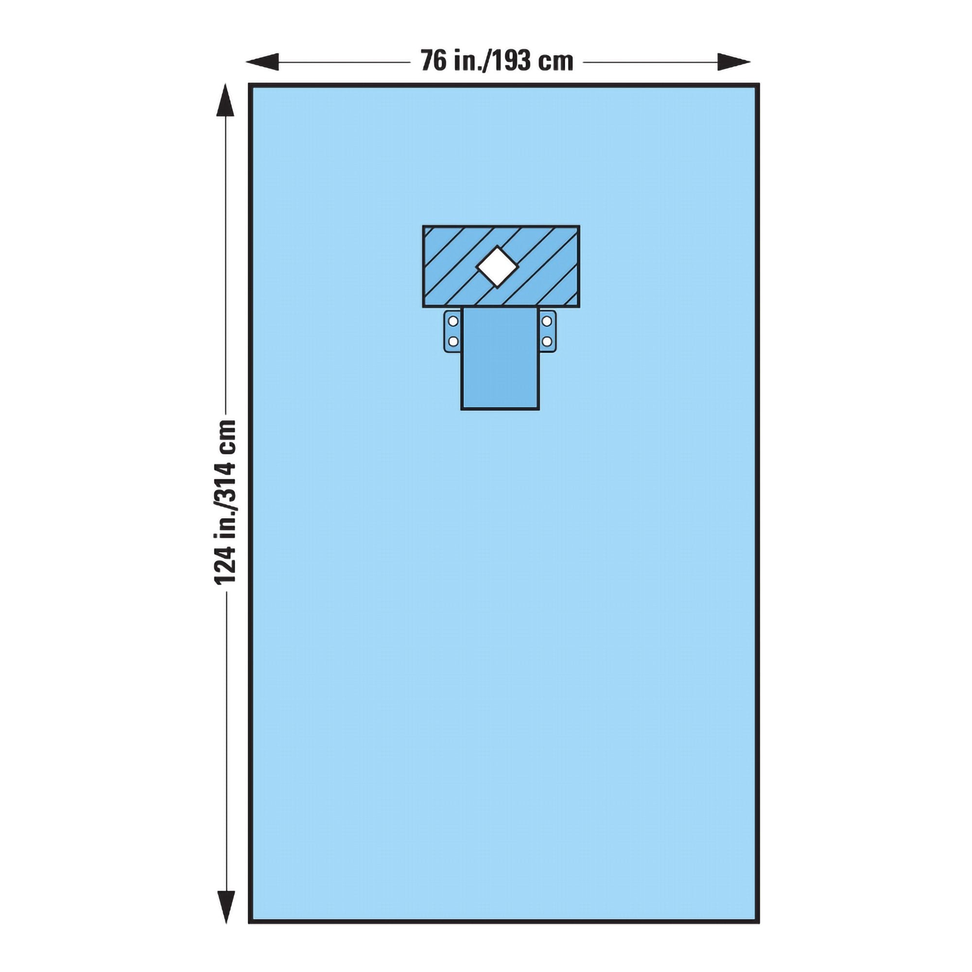 EENT Drape Thyroid Drape 76 W X 124 L Inch Sterile, Packaging Type- Case