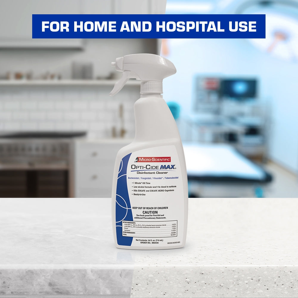 Opti-Cide Max Surface Disinfectant Cleaner Alcohol Based Trigger Spray Liquid 24 oz. Bottle Alcohol Scent NonSterile,Packaging Type- Each